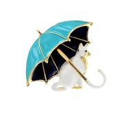 Cute with Umbrella Design Brooch, Rustic Style, SeasonalDailyAccessory Pins，HolidayPartyCoupleSurpriseGiftCostumeAccessories