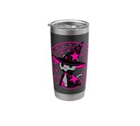 Cute Wizard Cat Character with Magic Circle Gift Stainless Steel Insulated Tumbler