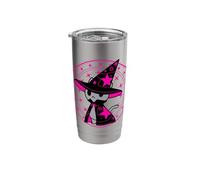 Cute Wizard Cat Character with Magic Circle Gift Stainless Steel Insulated Tumbler