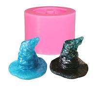 Cute Wizard Hat Shaped Straw Topper Silicone Mold for Epoxy Resin, Premium Reusable Fondant Molds for DIY Jewelry Making Candy Clay Crafts Cupcake Cake Decoration