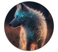 Cute Wolf Baby Adult Jigsaw Puzzles 1000 Pieces Impossible Jigsaw Puzzles for Adults Challenging Brain Teaser for Teenagers, Perfect for Home Decor Or Gift 1000pcs (67.5x67.5cm)