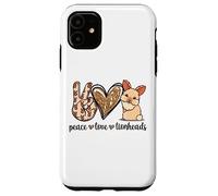 Cute Womens Girls Kawaii Peace Love Lionhead Rabbit Lover Case for iPhone 11