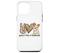 Cute Womens Girls Kawaii Peace Love Lionhead Rabbit Lover Case for iPhone 12 Pro Max
