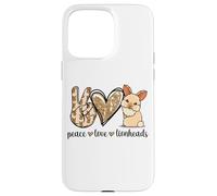 Cute Womens Girls Kawaii Peace Love Lionhead Rabbit Lover Case for iPhone 15 Pro Max