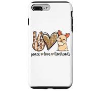 Cute Womens Girls Kawaii Peace Love Lionhead Rabbit Lover Case for iPhone 7 Plus/8 Plus