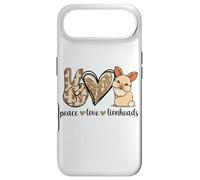Cute Womens Girls Kawaii Peace Love Lionhead Rabbit Lover Case for iPhone Air