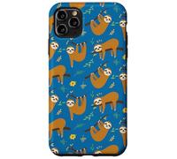 Cute Womens Girls Kids Flowers & Sloths Pattern Case for iPhone 11 Pro Max
