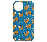 Cute Womens Girls Kids Flowers & Sloths Pattern Case for iPhone 13