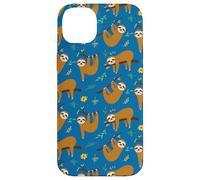 Cute Womens Girls Kids Flowers & Sloths Pattern Case for iPhone 14 Plus