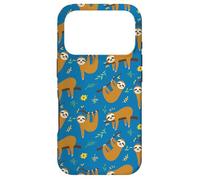 Cute Womens Girls Kids Flowers & Sloths Pattern Case for iPhone 17 Pro