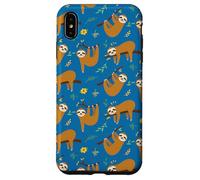 Cute Womens Girls Kids Flowers & Sloths Pattern Case for iPhone XS Max