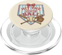 Cute Womens Hit The Dang Baseball Mom PopSockets PopGrip for MagSafe