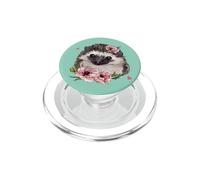 Cute Womens Kids Girls Floral Lover Hedgehog PopSockets PopGrip for MagSafe