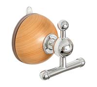 Cute Wood Suction Cup Coat Hooks Non- Stick Wall Hook Storage Holder, Adjustable Suction Hangers, No Drill Shower Organizer for Bathroom Kitchen, 2 Pack (Walnut) Tvy266 (Yellow, 8x7x7 cm)