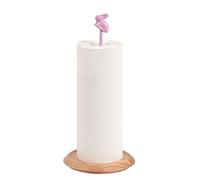 Cute Wooden Paper Towel Holder Stand | Pink Bunny Decor | Cottagecore Kitchen Roll Holder for Countertop, Sweet