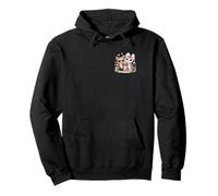 Cute Woodland Animals Family Wildlife Floral Pullover Hoodie