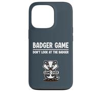 Cute Woodland Creature Badger Game Don’t Look at the Badger Case for iPhone 13 Pro
