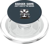 Cute Woodland Creature Badger Game Don’t Look at the Badger PopSockets PopGrip for MagSafe