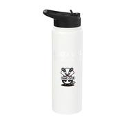 Cute Woodland Creature Badger Game Don’t Look at the Badger Stainless Steel Insulated Water Bottle