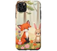 Cute Woodland Friends Animals Forest Bunny Fox Deer Design Case for iPhone 11 Pro Max