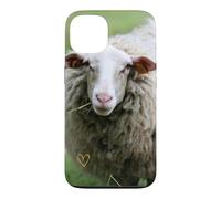 Cute woolly sheep portrait nature country Case for iPhone 13