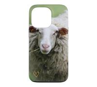 Cute woolly sheep portrait nature country Case for iPhone 13 Pro