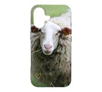 Cute woolly sheep portrait nature country Case for iPhone 17