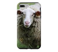 Cute woolly sheep portrait nature country Case for iPhone 7 Plus/8 Plus