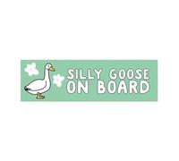 Cute Word Car Stickers Silly Goose On Board Sticker Pack Exterior Accessories Waterproof PVC Decals