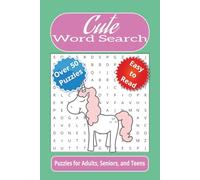 Cute Word Search: Word search puzzles with easy to read print about all things cute, loveable, girly, and more