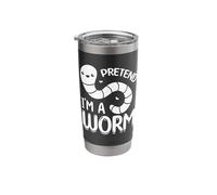 Cute Worm Composting Worm Lover Pretend I'm A Worm Stainless Steel Insulated Tumbler
