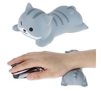 Cute Wrist Rest Mouse Pad Small Cat Wrist Rest Ergonomic Mousepad Soft Memory Foam Wrist Support Desk Mat for Computer Laptop Keyboard