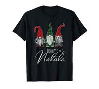 Cute Xmas Gnomes Buon Natale Italian Merry Christmas Graphic T-Shirt