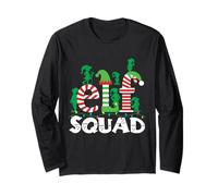 Cute Xmas Party Elf Squad Matching Family Costume Long Sleeve T-Shirt