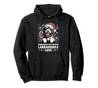 Cute XMAS Puppy Christmas Is Better With Labradoodle Love Pullover Hoodie