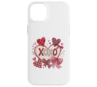 Cute XOXO Heart Happy Valentines Day Couple Lovers Romantic Case for iPhone 14 Plus