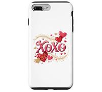 Cute XOXO Heart Happy Valentines Day Couple Lovers Romantic Case for iPhone 7 Plus/8 Plus