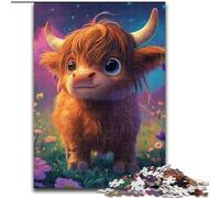 Cute Yak Baby 1000 Piece Jigsaw Puzzles for Teenagers Gifts, Classic Educational Games Beautiful Decoration (50x75cm)