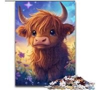 Cute Yak Baby Jigsaw Puzzles for Teenagers 1000 Jigsaws, Art Interesting Stress Reduction Wishlist with Santa Claus for Age 14 (26x38cm)