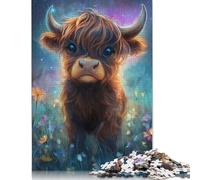 Cute Yak Baby Puzzle Unique Home Decor Paper Rectangular Jigsaw Puzzle for Adults Teen 1000pcs (75x50cm)