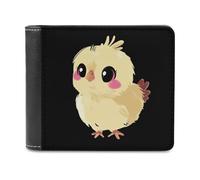 Cute Yellow Bird Men's Wallet Bifold RFID Blocking Wallet Slim Billfold Pocket with Card Holders for Women