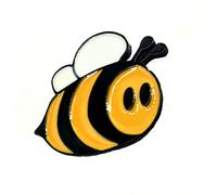 Cute Yellow Bumble Bee Metal Enamel Pin Badge