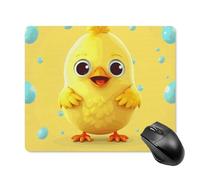 Cute Yellow Chicken Square Mouse Pad Portable Computer Mousepad with Non-Slip Rubber Base 18 * 22cm Ultra-Thin Gaming Mouse Mat for Computer Laptop Office Desk Accessories