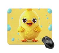 Cute Yellow Chicken Square Mouse Pad Portable Computer Mousepad with Non-Slip Rubber Base 20 * 25cm Ultra-Thin Gaming Mouse Mat for Computer Laptop Office Desk Accessories