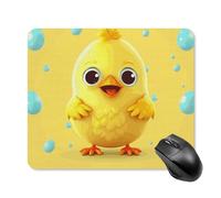Cute Yellow Chicken Square Mouse Pad Portable Computer Mousepad with Non-Slip Rubber Base 25 * 30cm Ultra-Thin Gaming Mouse Mat for Computer Laptop Office Desk Accessories