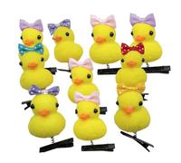 Cute Yellow Duck Hair Clips - Comfortable Yellow Duck Hairpin - Plush Hairpin Set Cartoon Duck Animal Headwear Loved By Adults And Kids Alike, It Adds A Playful Touch Of Color To Any Outfit