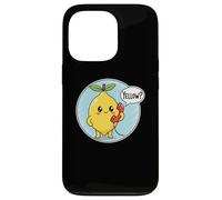 Cute Yellow Lemon answering Phone Fruit Pun Humor Dad Joke Case for iPhone 13 Pro