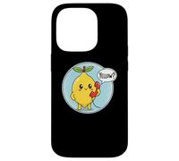 Cute Yellow Lemon answering Phone Fruit Pun Humor Dad Joke Case for iPhone 14 Pro