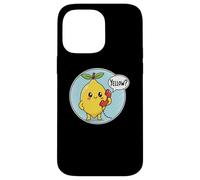 Cute Yellow Lemon answering Phone Fruit Pun Humor Dad Joke Case for iPhone 14 Pro Max