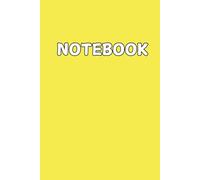 Cute Yellow Notebook for Minimalists, 200-Page Lined Hardcover Journal, 6x9
